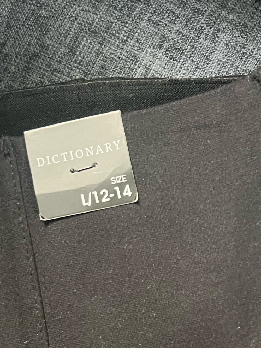 NWT Dictionary Naya Front Seam Women's Black Skinny Ponte Pants. Size L (12/14) - Picture 11 of 11